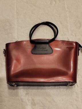 Beijo Patent Leather Satchel